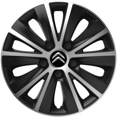 KRYTY KOLIES PRE CITROEN 15" RAPIDE silver/black 4ks